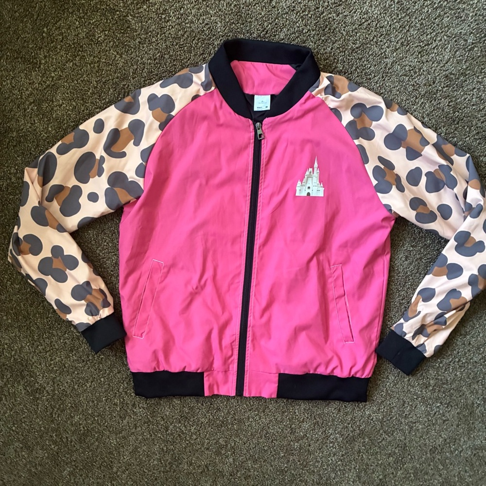 Bibbidi Bobbidi Bling Women’s Castle Bomber Jacket, Size XL